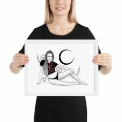 Wolfmumma Darkest Vixen Framed Art • Tracie