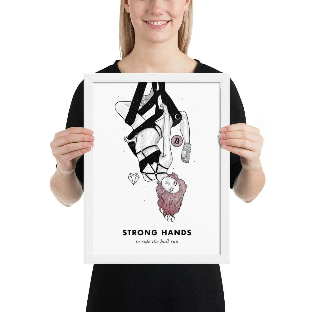 Wolfmumma Bitcoin Art In Frame • Lissa X Strong Hands Cypherpunk 18 Wolfmumma Bitcoin Art In Frame • Lissa X Strong Hands Cypherpunk