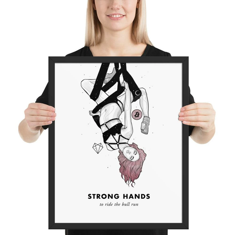 Wolfmumma Bitcoin Art In Frame • Lissa X Strong Hands Cypherpunk 11 Wolfmumma Bitcoin Art In Frame • Lissa X Strong Hands Cypherpunk
