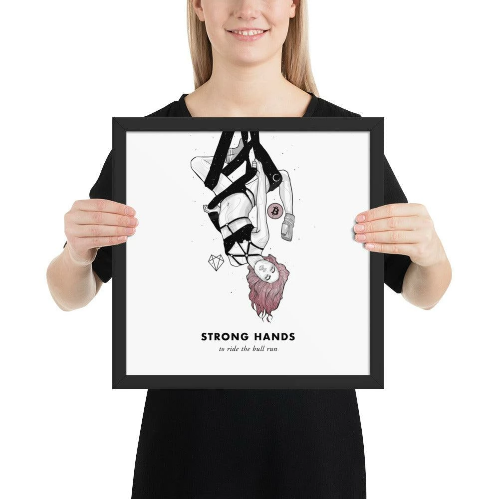 Wolfmumma Bitcoin Art In Frame • Lissa X Strong Hands Cypherpunk 8 Wolfmumma Bitcoin Art In Frame • Lissa X Strong Hands Cypherpunk