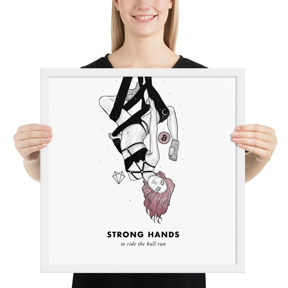 Wolfmumma Bitcoin Art In Frame • Lissa X Strong Hands Cypherpunk 23 Wolfmumma Bitcoin Art In Frame • Lissa X Strong Hands Cypherpunk