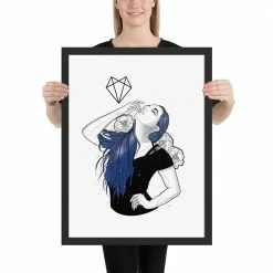 Wolfmumma Darkest Vixen Framed Art • Lexy