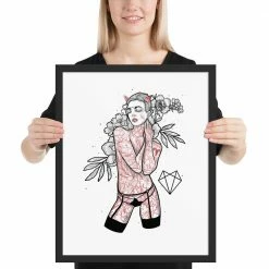 Wolfmumma Darkest Vixen Framed Art • Brooke