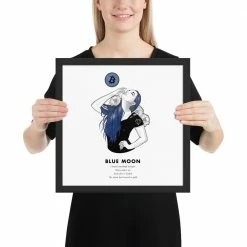 Wolfmumma Bitcoin Art In Frame • Lexy X Blue Moon Cypherpunk 24 Wolfmumma Bitcoin Art In Frame • Lexy X Blue Moon Cypherpunk