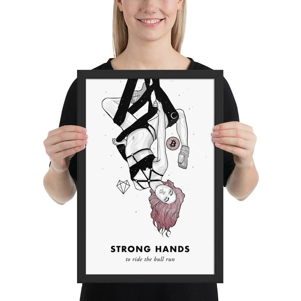 Wolfmumma Bitcoin Art In Frame • Lissa X Strong Hands Cypherpunk 9 Wolfmumma Bitcoin Art In Frame • Lissa X Strong Hands Cypherpunk