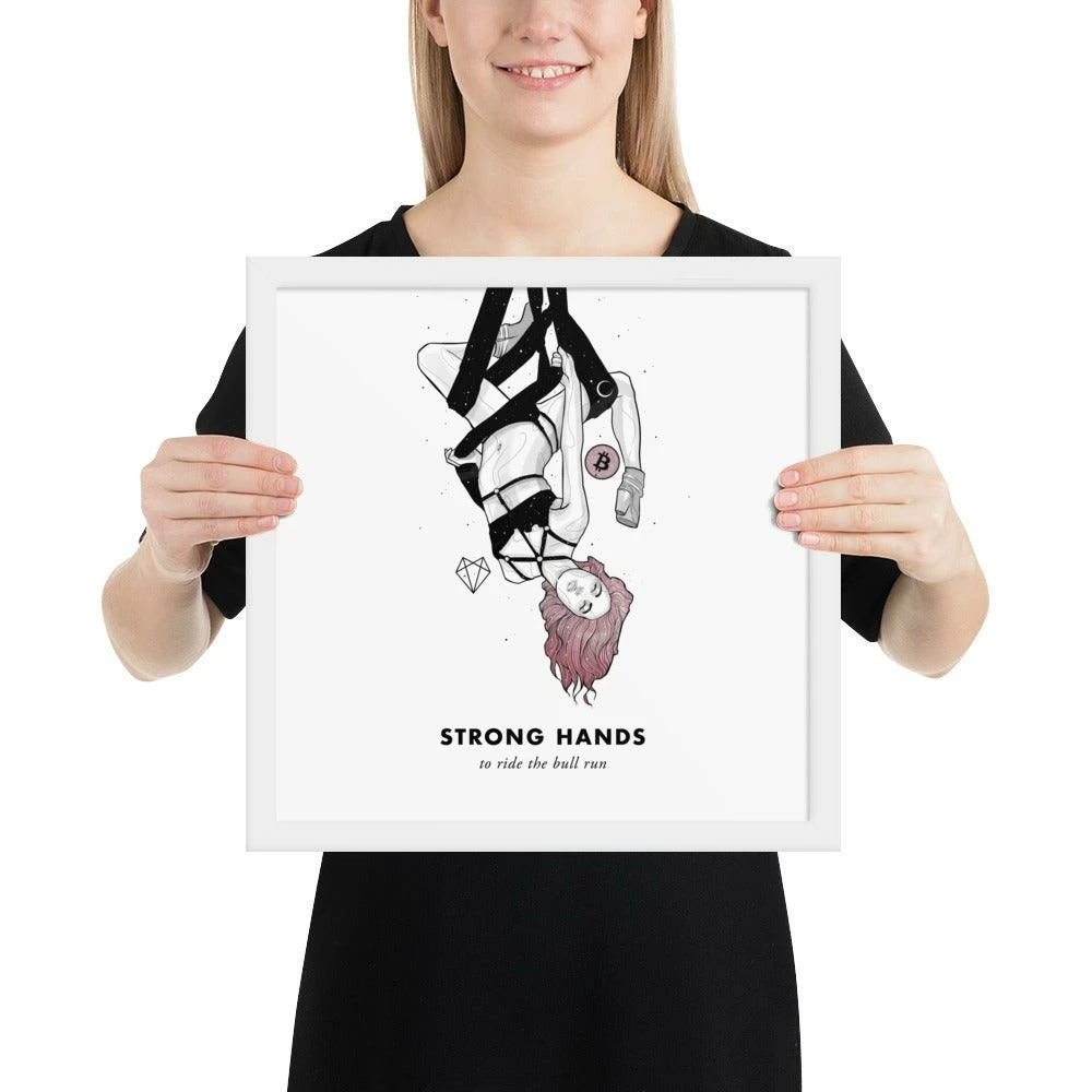 Wolfmumma Bitcoin Art In Frame • Lissa X Strong Hands Cypherpunk 19 Wolfmumma Bitcoin Art In Frame • Lissa X Strong Hands Cypherpunk