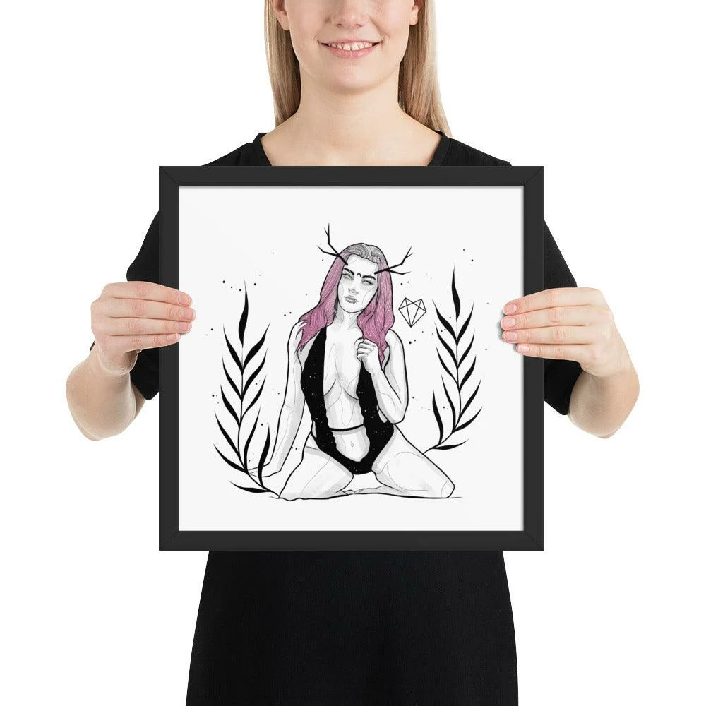 Wolfmumma Darkest Vixen Framed Art • Becca 9 Wolfmumma Darkest Vixen Framed Art • Becca