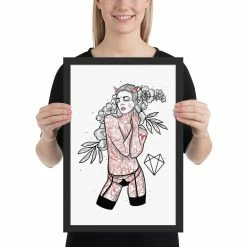 Wolfmumma Darkest Vixen Framed Art • Brooke