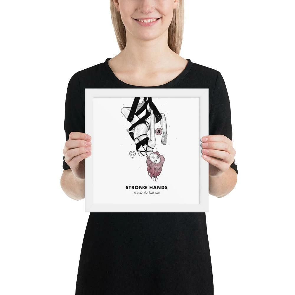 Wolfmumma Bitcoin Art In Frame • Lissa X Strong Hands Cypherpunk 16 Wolfmumma Bitcoin Art In Frame • Lissa X Strong Hands Cypherpunk