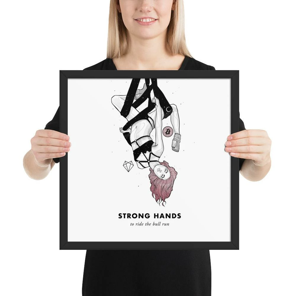 Wolfmumma Bitcoin Art In Frame • Lissa X Strong Hands Cypherpunk 10 Wolfmumma Bitcoin Art In Frame • Lissa X Strong Hands Cypherpunk