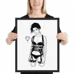 Wolfmumma Darkest Vixen Framed Art • Sky