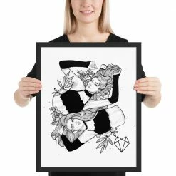 Wolfmumma Darkest Vixens Framed Art • Alli & Julie