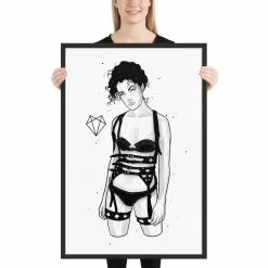 Wolfmumma Darkest Vixen Framed Art • Sky