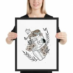 Wolfmumma Darkest Vixen Framed Art • Alexis