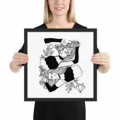 Wolfmumma Darkest Vixens Framed Art • Alli & Julie