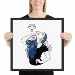 Wolfmumma Darkest Vixen Framed Art • Lexy