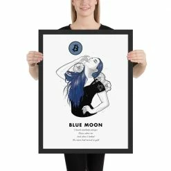 Wolfmumma Bitcoin Art In Frame • Lexy X Blue Moon Cypherpunk 29 Wolfmumma Bitcoin Art In Frame • Lexy X Blue Moon Cypherpunk