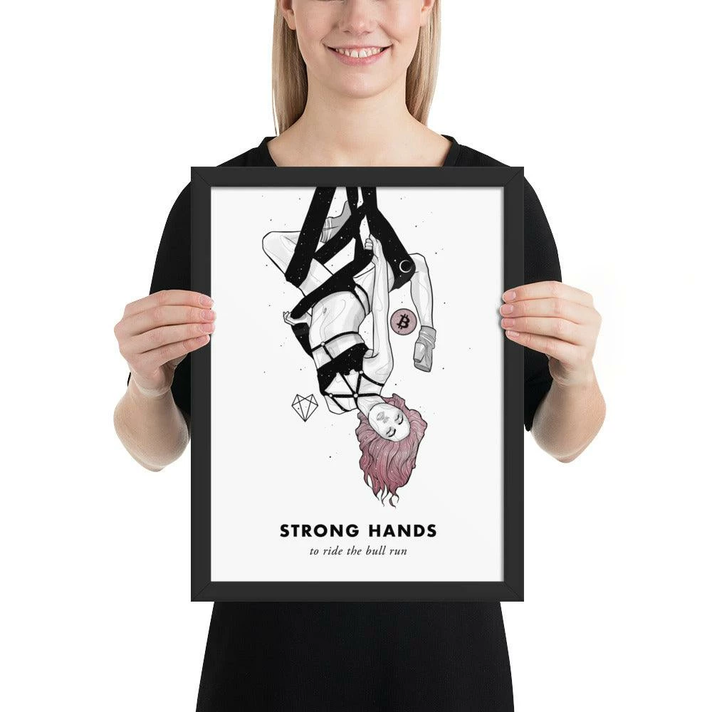 Wolfmumma Bitcoin Art In Frame • Lissa X Strong Hands Cypherpunk 7 Wolfmumma Bitcoin Art In Frame • Lissa X Strong Hands Cypherpunk