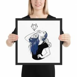 Wolfmumma Darkest Vixen Framed Art • Lexy