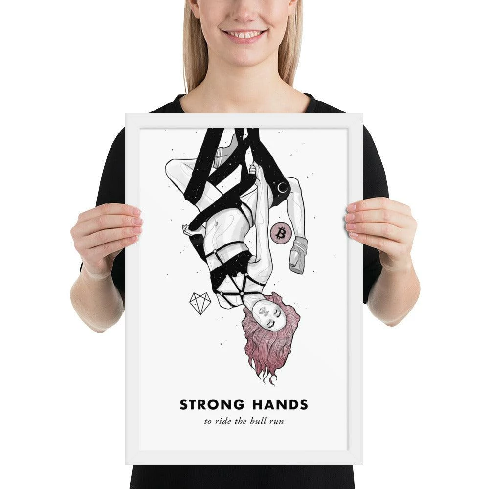 Wolfmumma Bitcoin Art In Frame • Lissa X Strong Hands Cypherpunk 20 Wolfmumma Bitcoin Art In Frame • Lissa X Strong Hands Cypherpunk