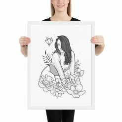 Wolfmumma Darkest Vixen Framed Art • Miss Vix