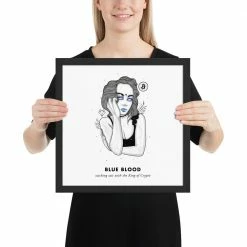 Wolfmumma Bitcoin Art In Frame • Evie X Blue Blood