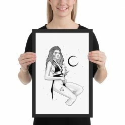 Wolfmumma Darkest Vixen Framed Art • Tiff 25 Wolfmumma Darkest Vixen Framed Art • Tiff