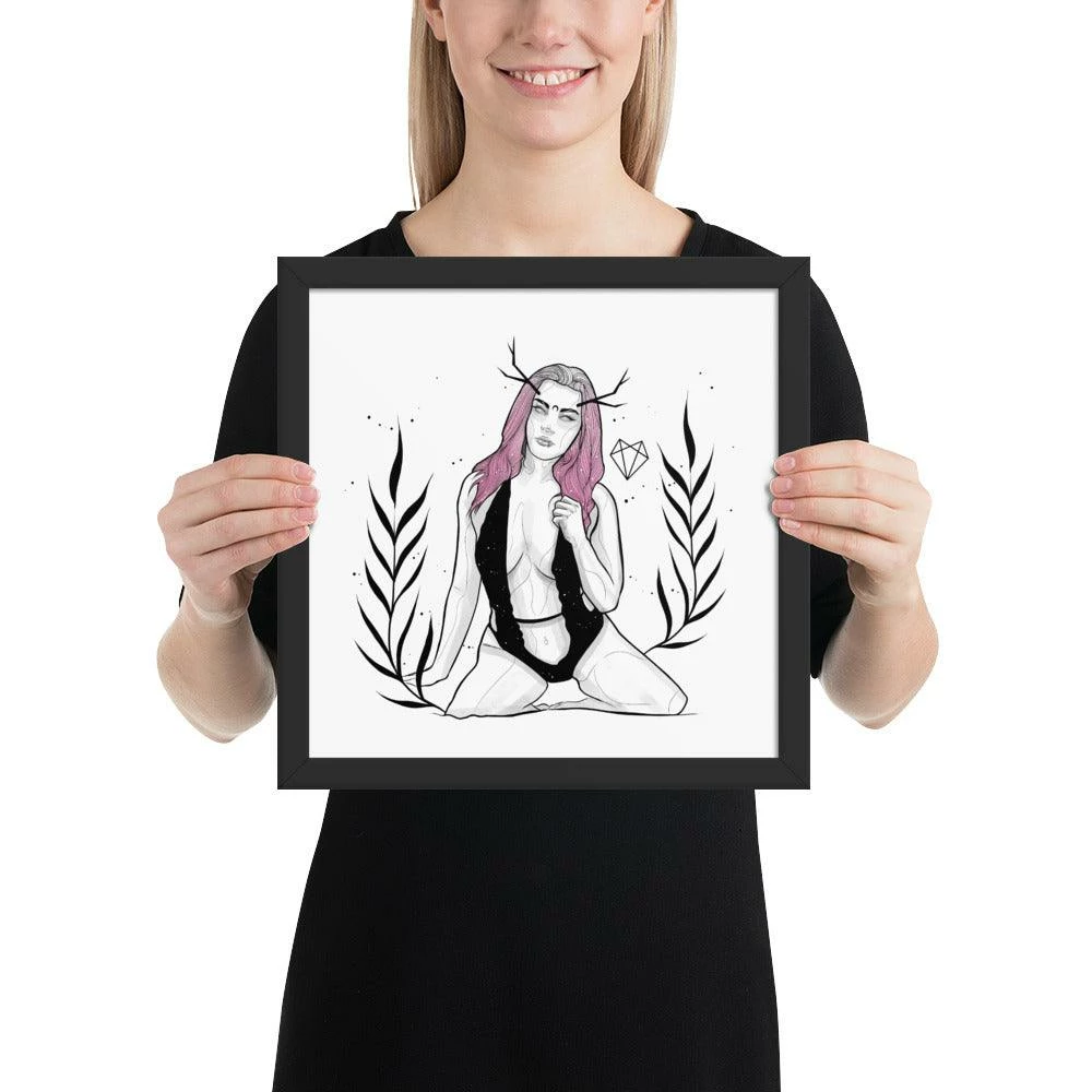 Wolfmumma Darkest Vixen Framed Art • Becca 7 Wolfmumma Darkest Vixen Framed Art • Becca