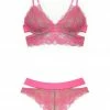 Monique Morin Pink Wild Lace Cut Out Set