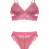 Monique Morin Pink Wild Lace Longline Set