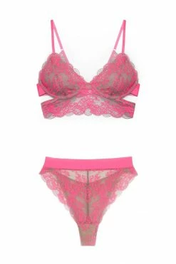 Monique Morin Lingerie Sets Wild Lace Longline Set