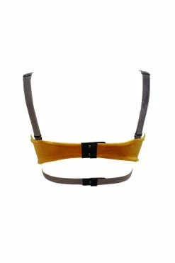 K+1% Bras Mustard Yellow Velour Bra