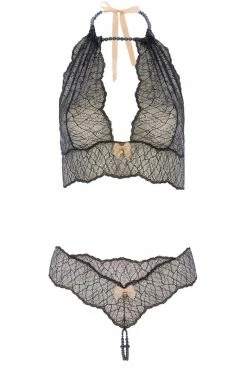 Bracli Lingerie Sets Sydney Dark Pearl Necklace Lingerie Set