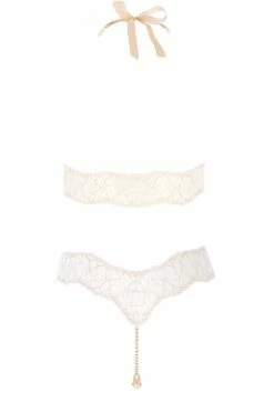 Bracli Sydney Pearl Necklace Ivory Lingerie Set