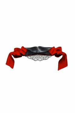 Nevaeh Intimates Temptress Red Silk Eye Mask