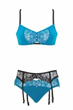 Nevaeh Intimates Natalia Blue Allure Lingerie Set