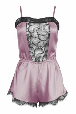 Nevaeh Intimates Florence Purple Dusk Silk Pleasure Romper