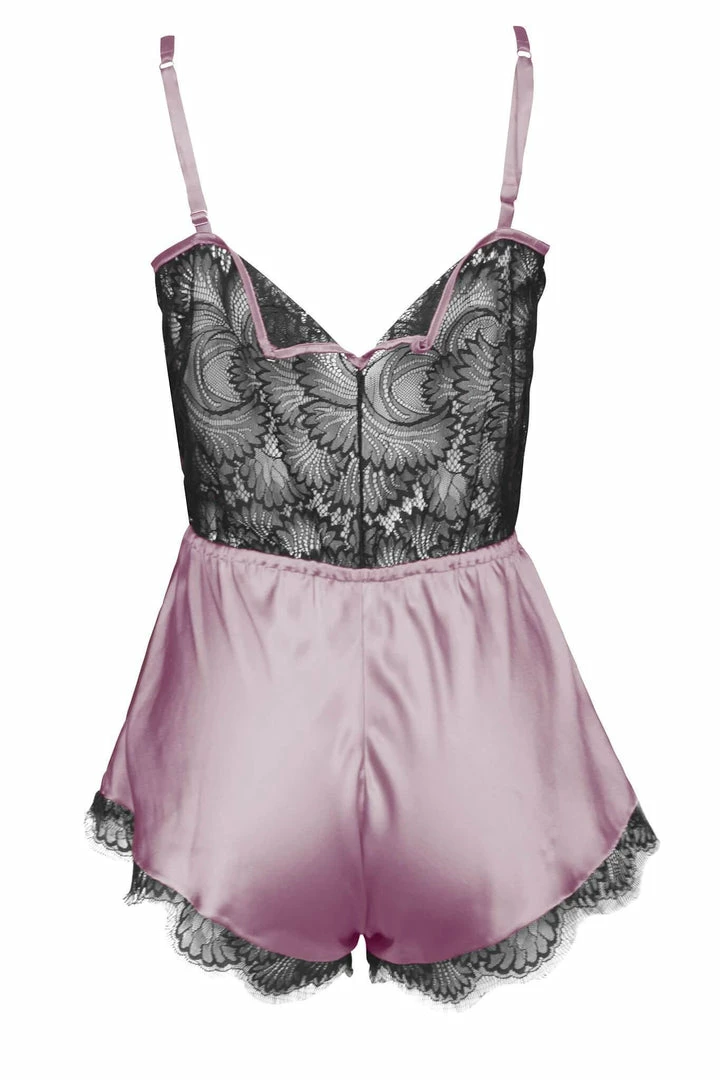 Nevaeh Intimates Florence Purple Dusk Silk Pleasure Romper 6 Nevaeh Intimates Florence Purple Dusk Silk Pleasure Romper