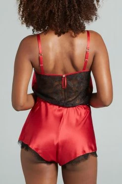 Nevaeh Intimates Florence Red Silk Pleasure Romper 15 Nevaeh Intimates Florence Red Silk Pleasure Romper