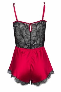 Nevaeh Intimates Florence Red Silk Pleasure Romper 12 Nevaeh Intimates Florence Red Silk Pleasure Romper
