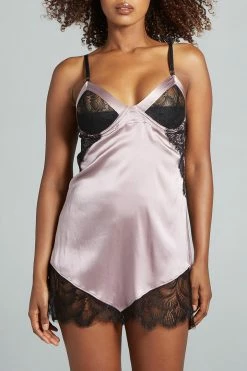 Nevaeh Intimates Alice Convertible Purple Dusk Silk Slip Dress