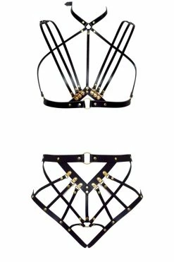 Love Lorn Lingerie Lingerie Sets Olivia Leather Harness Set