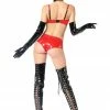 Patrice Catanzaro Panties Beatrice Glossy Red Vegan Leather Shorty 2 Patrice Catanzaro Panties Beatrice Glossy Red Vegan Leather Shorty