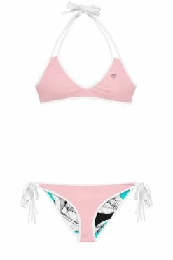Darkest Fox Turquoise Jungle Pink Dusk Bikini Swimwear