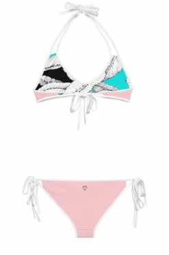 Darkest Fox Turquoise Jungle Pink Dusk Bikini Swimwear