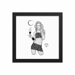 Wolfmumma Darkest Vixen Framed Art • Michala