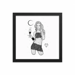 Wolfmumma Darkest Vixen Framed Art • Michala