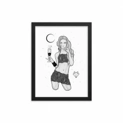 Wolfmumma Darkest Vixen Framed Art • Michala