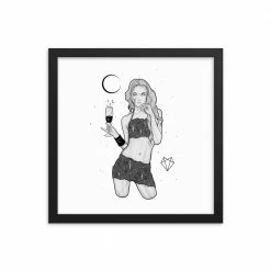 Wolfmumma Darkest Vixen Framed Art • Michala