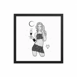 Wolfmumma Darkest Vixen Framed Art • Michala